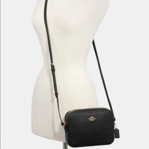 Coach black crossbody bag / mini camera bag